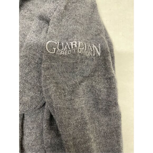 Peter Millar Mens Gray‎ Long Sleeve 1/4 Zip Pullover Sweater Size L A53 - Picture 7 of 7